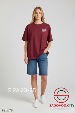 Футболка женская из хлопка