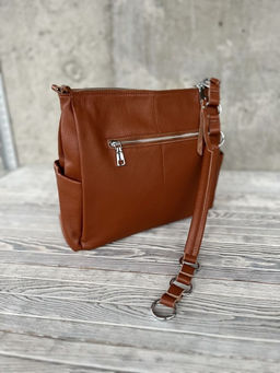 Женская кожаная сумка хобо 8919-9 Елоу - Sergio valentini фото 5