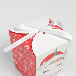 Цена за 5 шт. Бонбоньерка новогодняя Единорожка, 7.5 х 8 х 7.5 см, Новый год - Дарите счастье фото 3