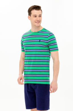 U. S. Polo Assn Мужская зеленая футболка с круглым вырезом - U.s. polo assn фото 15