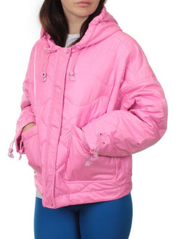 23-022 PINK Куртка оверсайз демисезонная женская (синтепон 100 гр.) - Fashion фото 5