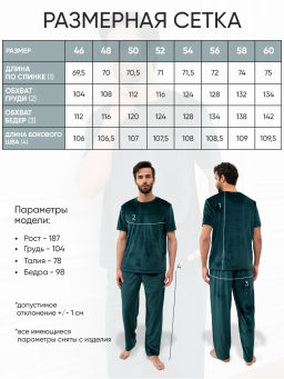 Костюм мужской Тигр Изумруд М-12КМ MODAMICA