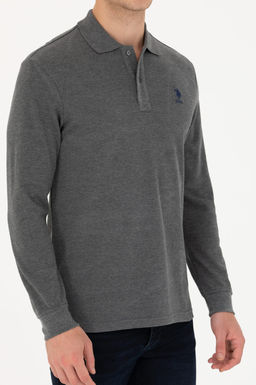 U. S. Polo Assn / Мужской базовый свитшот антрацитовый меланж - U.s. polo assn фото 20