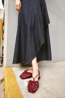 CANGREJERA DESTALONADA TRENZADO / Rojo - Zara фото 2