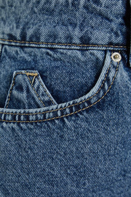 TRENDYOLMILLA Limited Edition Mavi More Sustainable Y?rtmacl? Mini Denim Etek TWOSS23ET00347 фото 7