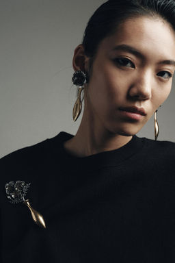 MAXI COMBINATION FLOWER EARRINGS - Zara фото 2