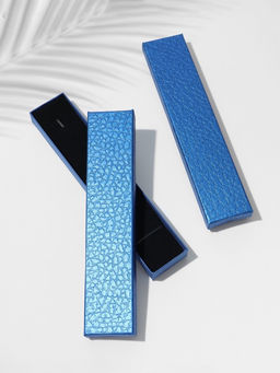 Набор коробочек подарочных 6 шт. под брас/цепочку "Животный принт" 21*4, синий (9705737)