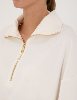 Ekru Oversize Sweatshirt