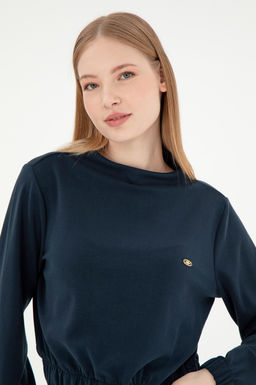 Женский темно-синий свитшот Неожиданная скидка в корзине - U.s. polo assn фото 2