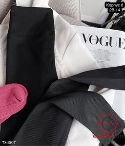 Лосины в рубчик женские