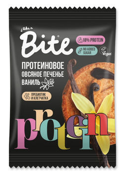 Печенье протеиновое овсяное с ванилью 69г - Take a Bite фото 2