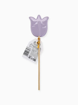 Цена за 2 шт. Леденец на палочке 8 марта, тюльпан, вкус: виноград, 18 г - Фабрика счастья фото 5