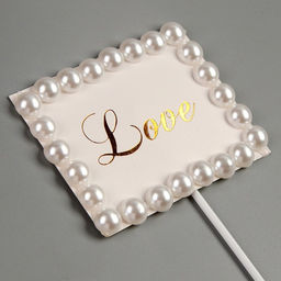 Топпер Любовь, прямоугольник с бусинами - Страна карнавалия фото 2