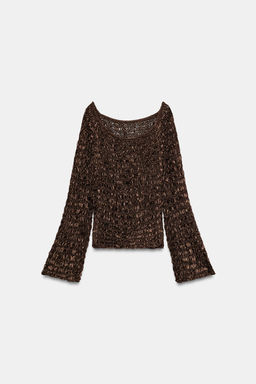 JERSEY PUNTO CUELLO BARCO / Marr?n - Zara фото 5