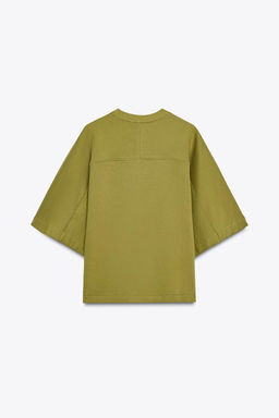 RUSTIC SHORT SLEEVE SWEATSHIRT - Zara фото 22