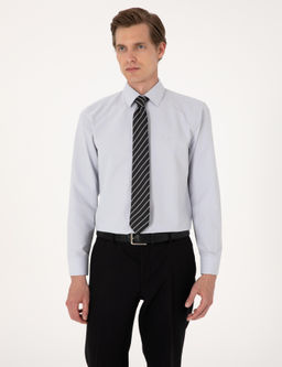A__k Gri Regular Fit Uzun Kollu Basic G_mlek
