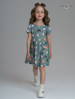 Платье Лето котята хаки - Sovalina фото 22