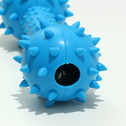 Игрушка жевательная Грозная гантель, 15 х 5 см, синяя - Пижон фото 4