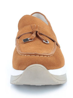 03-5951-2 BROWN Лоферы женские (натуральная замша) - No name фото 7