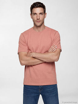 %100 Pamuk Regular Fit Basic Ti??rt