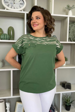 Футболка Rumoda 2135 зеленый/короткий рукав