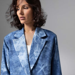 Жакет из джинсы с вышивкой Игра по правилам шика - Charutti фото 3