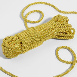 Шнур витой, d=5 мм, 10±1 м, цвет золотой