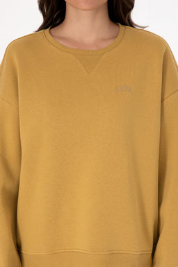 Kad_n Camel _ardonlu Bisiklet Yaka Basic Sweatsh_rt Sepette S_rpriz _ndirim - U.s. polo assn фото 6