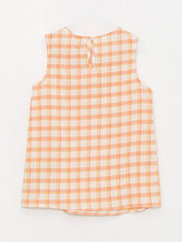 Bisiklet Yaka Desenli Poplin K?z ?ocuk Bluz - Waikiki фото 3