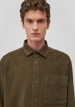 Haki Kadife Gomlek - Mavi фото 6