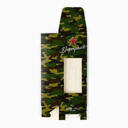 Цена за 5 шт. Коробка складная 23 Февраля, 14?5.5?3.5 см