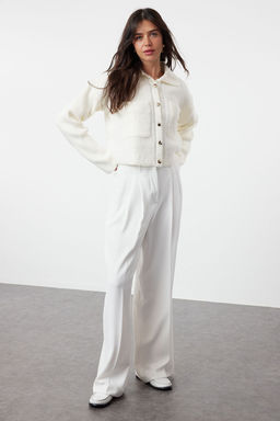 TRENDYOLMILLA Kemik Buklet Polo Yaka Mont Gorunumlu Triko H?rka TWOAW25HI00076  фото 2