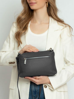 Женская кожаная сумка Richet 2767LN 303 Серый