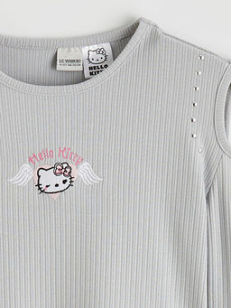 Bisiklet Yaka Hello Kitty Nak??l? K?z ?ocuk Sweatshirt - Waikiki фото 3
