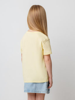 КР 302078/банановый мусс фуфайка (футболка) для дев