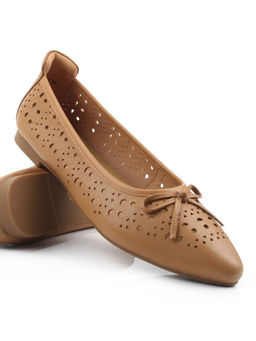 06-7388-66JT LT. BROWN Туфли летние женские "Лодочки" (натуральная кожа)