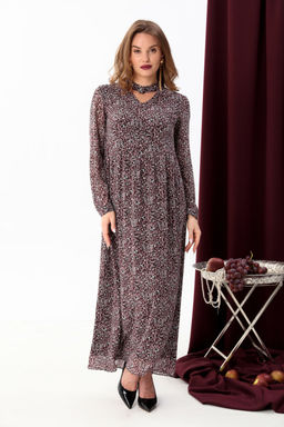 Платье NIKVA н801-5 винная абстракция