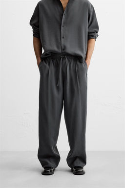 RELAXED FIT FLOWING TROUSERS - Zara фото 2