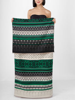 в составе ШЕРСТЬ и КАШЕМИР Большой, мягкий, теплый однотонный двусторонний палантин. - Tantino фото 2