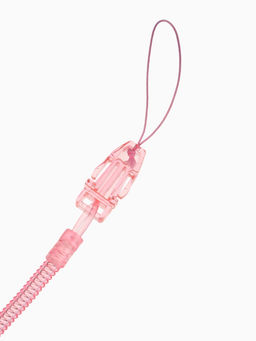 Держатель для соски - пустышки, пружинка, 2 шт., прозрачный, розовый, Крошка Я