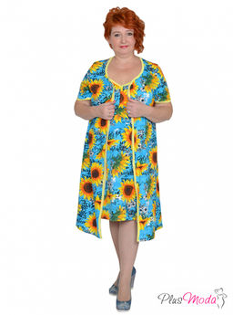 Сорочка Модель №1211 размеры 44-84 - Plusmoda фото 6