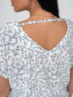 Костюм женский, цвет голубой белый синий