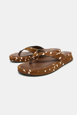 SANDALIA PIEL ESTAMPADA / Multicolor - Zara фото 4
