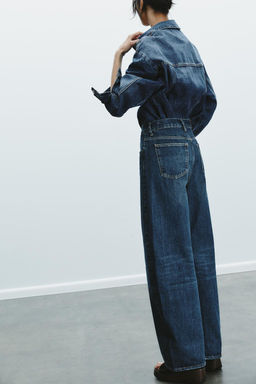 TRF MID-WAIST CROSSOVER BAGGY JEANS - Zara фото 8