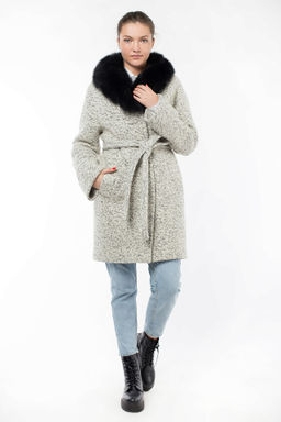 Пальто утепленное Мех натуральный (песец)