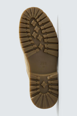 LEATHER MOC TOE SHOES - Zara фото 14