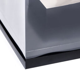 Коробка для цветов с вазой и PVC окнами, складная, 23 х 30 х 23 см, чёрный - UPAK LAND фото 3