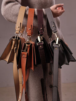 Сумка кожаная Deboro 30574 синяя волна