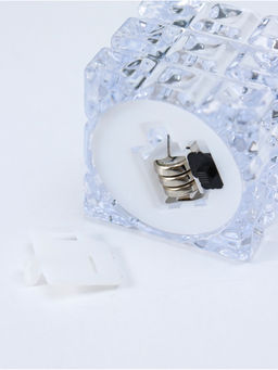 Цена за 2 шт. Светодиодная свеча LED - ночник RISALUX «В кубе», 3×LR1130, прозрачный, 4.7×4.7×4.7 см
