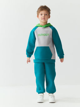 Худи Колор блок "Изумруд" утепленное